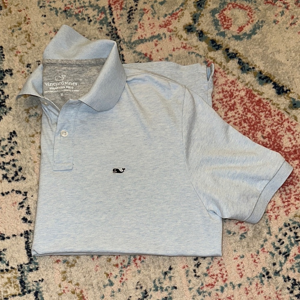 Vineyard Vines Sky Blue Edgar Polo Shirt MENS SIZE MEDIUM NWOT